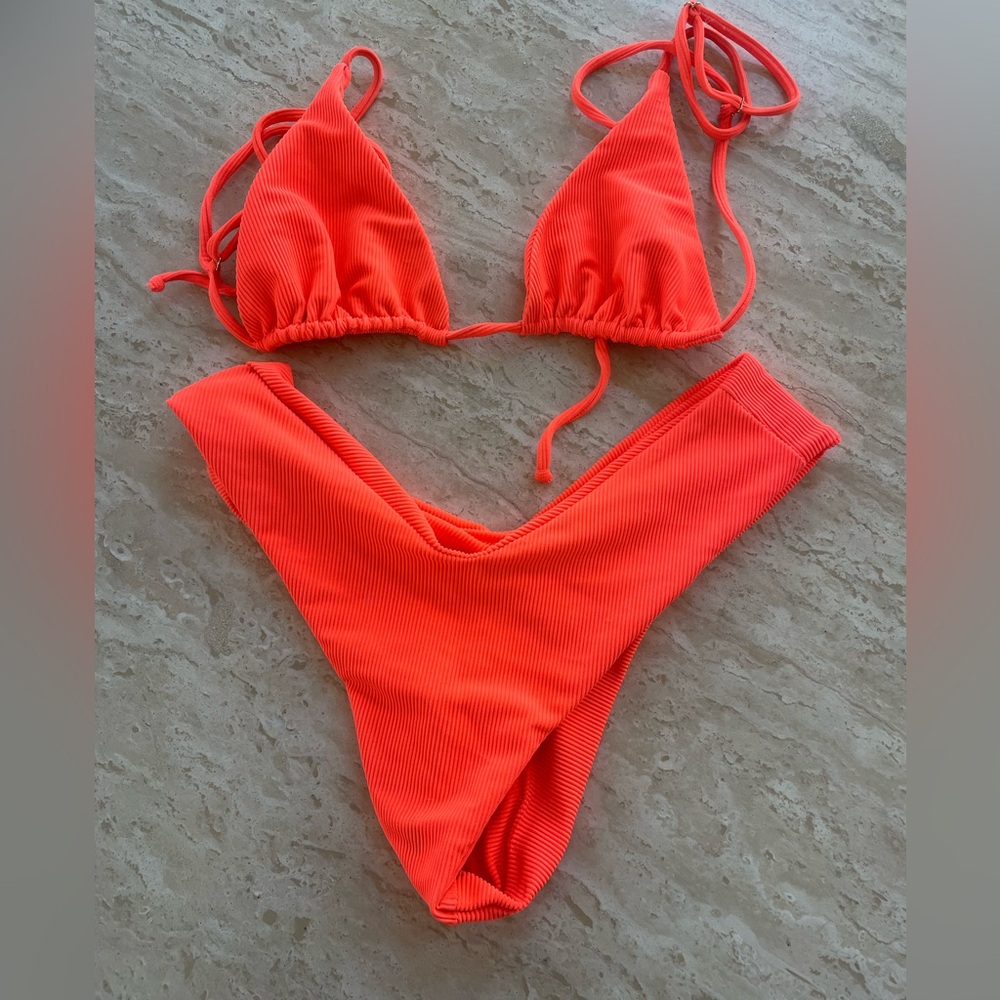 SKATIE neon orange swimsuit